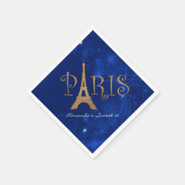 Paris Thema Sweet 16 Custom Geburtstag Napkins Serviette
