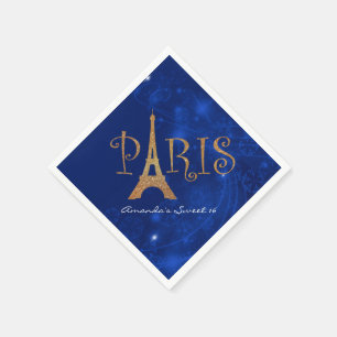 Paris Thema Sweet 16 Custom Geburtstag Napkins Serviette