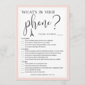 Paris Theme Double-Sided Brautparty Game Card Einladung (Rückseite)