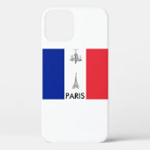 Paris Theme Eiffel Tower French Flag Case-Mate iPhone Hülle (Rückseite)