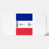 Paris Theme Französische Flagge Case-Mate iPhone Hülle (Rückseite (Horizontal))
