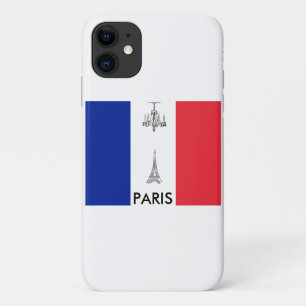 Paris Theme Französische Flagge Case-Mate iPhone Hülle