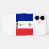 Paris Theme French Flag Case-Mate iPhone Hülle (Rückseite (Horizontal))