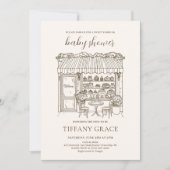 Paris Theme French Patisserie Baby Shower Einladung (Vorderseite)