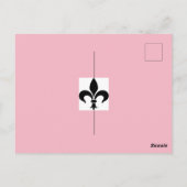 Paris Theme Pink Patisserie Postcard Postkarte (Rückseite)