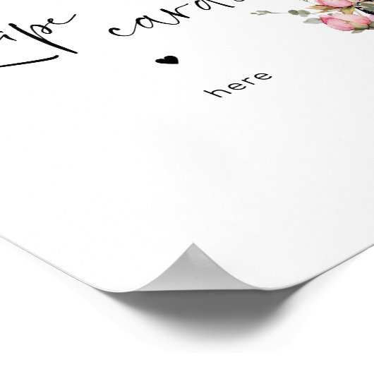 Paris Theme Skript verließ Ihre Rezepte Karte hier Poster (Ecke)