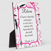 Paris Theme Sprichwörter 31 Frau Fotoplatte (Seite)