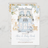 Paris Themed Baby Dusche Einladung (Vorne/Hinten)