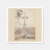 Paris Themed Cocktail Napkins Serviette (Vorderseite)
