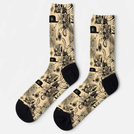 Paris Themed Crew Socks Socken (Linkes Detail)