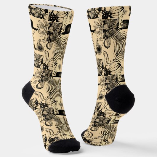 Paris Themed Crew Socks Socken (Gewinkelt)