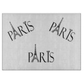 Paris Themed Cutting Board Schneidebrett (Vorderseite)