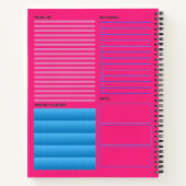 Paris Themed Eiffel Tower Spiral Notebook Notizblock (Rückseite)