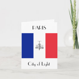 Paris Themed French Fashion Note Card Karte