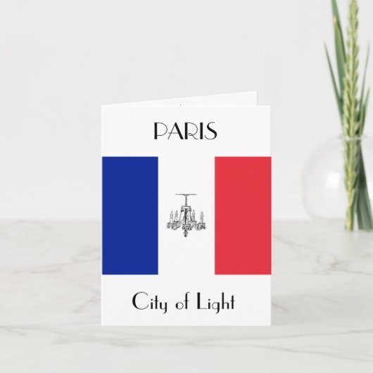 Paris Themed French Fashion Note Card Karte (Vorderseite)
