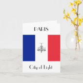 Paris Themed French Fashion Note Card Karte (Gelbe Blume)