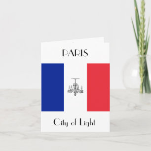 Paris Themed French Fashion Note Card Karte