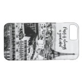 Paris Themed Phone Case mit Zitat (Rückseite (Horizontal))