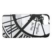 Paris Themed Phone Case mit Zitat (Rückseite (Horizontal))