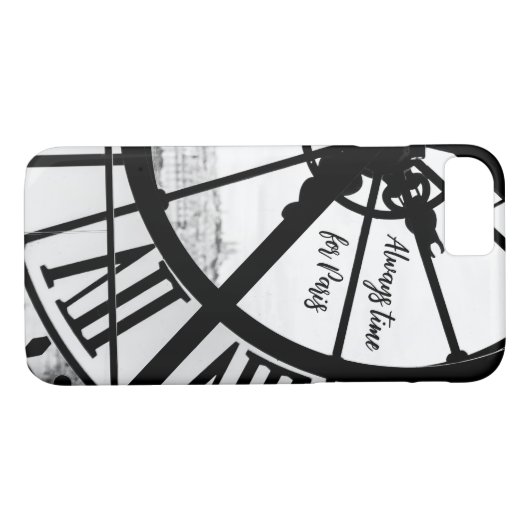 Paris Themed Phone Case mit Zitat (Rückseite (Horizontal))