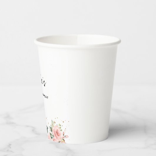 Paris-Themenabend-Papiertasse Pappbecher (Links)