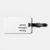 Paris themenorientiert gepäckanhänger (Rückseite horizontal)