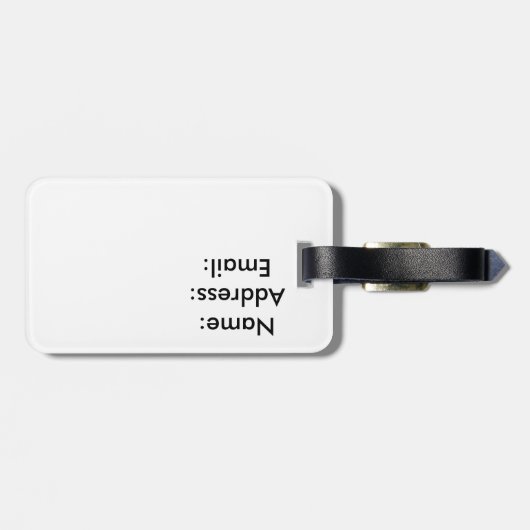 Paris themenorientiert gepäckanhänger (Rückseite horizontal)