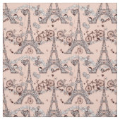Paris Themenstoff - Vintag Stoff (Muster)