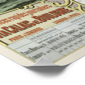 Paris to London Vintage Poster 1890 (Ecke)