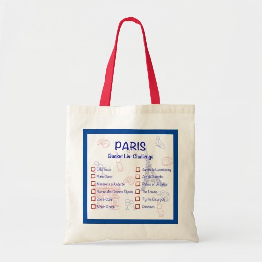 Paris Tote Bag Tragetasche (Vorne)