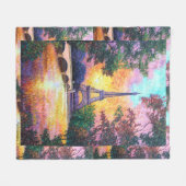 "Paris-Traum " Fleecedecke (Vorderseite (Horizontal))