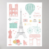 Paris Travel Poster (Vorne)