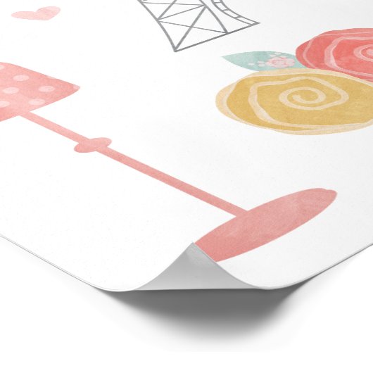 Paris Travel Poster (Ecke)