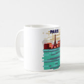 Paris Travel Poster Kaffeetasse (Vorderseite Links)