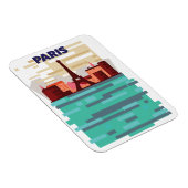 Paris Travel Poster Magnet (Rechte Seite)