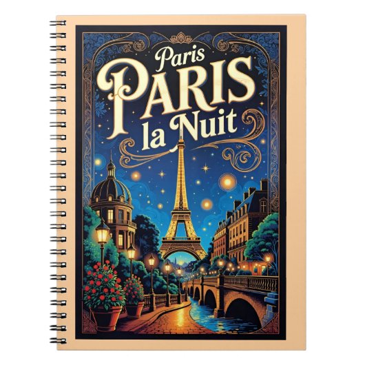 Paris Travel Poster, Notizblock (Vorderseite)