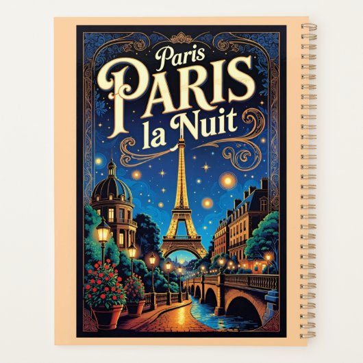 Paris Travel Poster,  Planer (Rückseite)