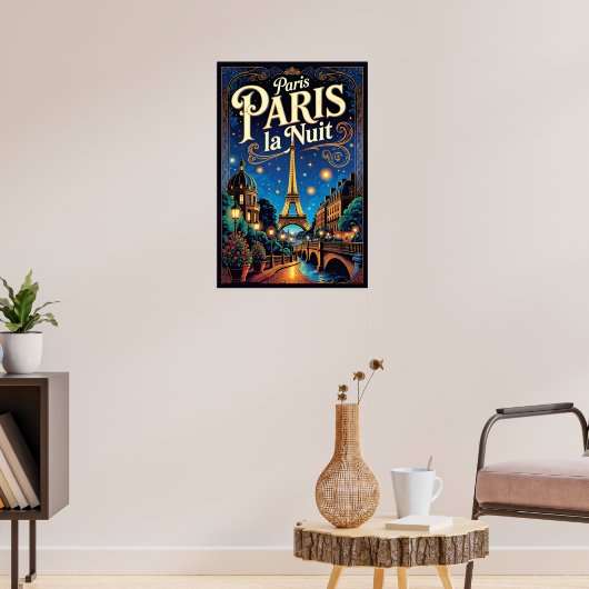 Paris Travel Poster, Poster (Wohnzimmer 3)