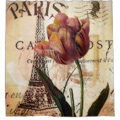 Paris Tulip Duschvorhang (Vorderseite)