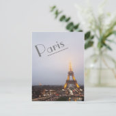 Paris Twilight Postkarte (Stehend Vorderseite)