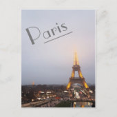 Paris Twilight Postkarte (Vorderseite)