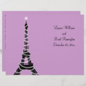 Paris Twinkles Wedding Program (Vorne/Hinten)