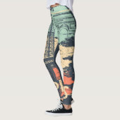 Paris Typografie: abstraktes Eiffelposter. Leggings (Links)