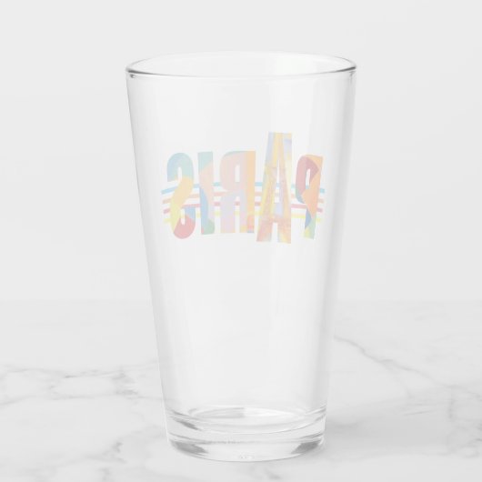 Paris (Typografie) Glas (Rückseite)
