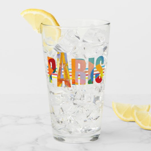 Paris (Typografie) Glas (Vorderseite Ice)