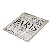 Paris Typografie - Subway Style Fliese (Seite)