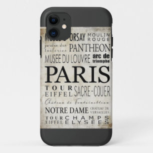 Paris-Typografie - Untergrundbahn-Art Case-Mate iPhone Hülle