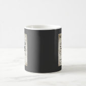 Paris-Typografie - Untergrundbahn-Art Kaffeetasse (Mittel)