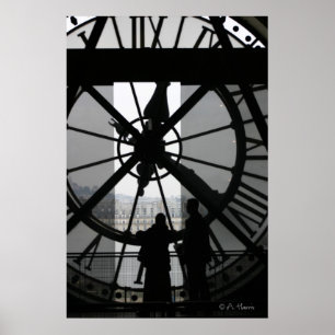 Paris-Uhr Poster