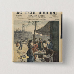 Paris um sechs Uhr morgens Button